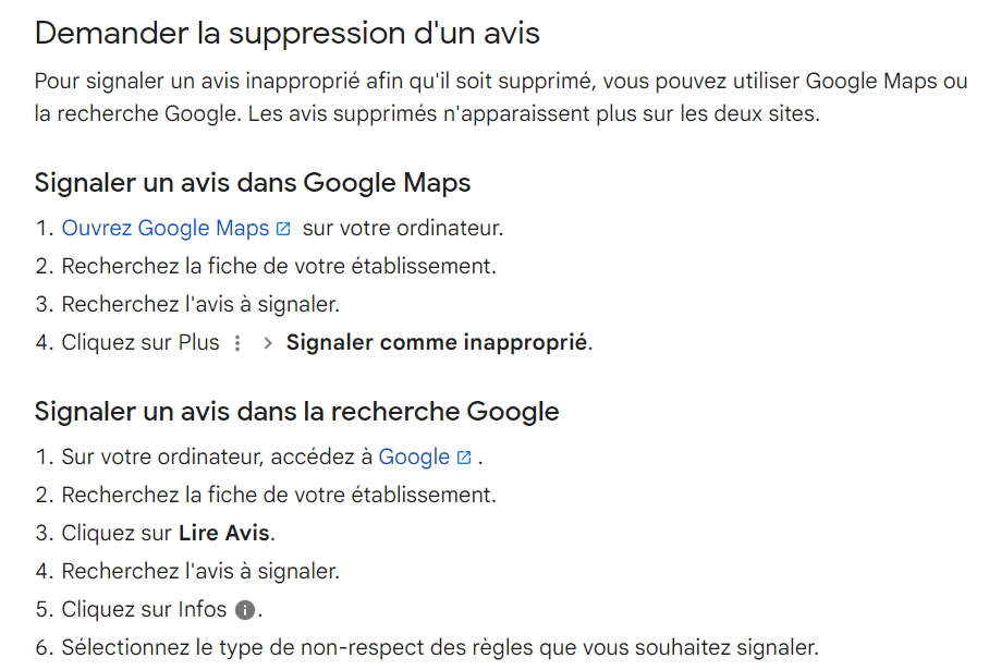 Comment signaler les avis frauduleux sur sa fiche Google Business ?